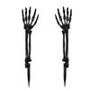 Decorações de Halloween Mãos de Plástico Simuladas Ossos Esqueleto Estaca de Jardim de Halloween Mão de Fantasma Adereços de Decoração Ornamentos