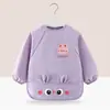 Bata impermeable y resistente a las manchas para niños y niñas, babero de pintura para niños, ropa protectora de primavera y otoño para niños