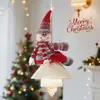 Enfeites de Natal pequenos pingentes luzes pingente Papai Noel fivelas de cortina enfeites pendentes decoração de cena atmosfera de vitrine