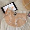 "Maravillosa Sensación de Nube" 10A Algodón Antibacterial Ropa Interior Femenina Dulce Moño Transpirable Entrepierna Larga Calzones de Algodón