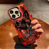 Funda de Rosa Negra y Mariposa Negra Adecuada para Teléfono Apple 17, iPhone 16 Pro Estilo Oscuro, 15 Estilo Europeo y Americano, 14 Transfronterizo