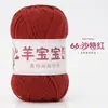 Oveja Bebé Hilo de Algodón Peinado de 4 Cabos Hilo de Algodón de Leche Ovillo para Tejer a Mano DIY Crochet Kit de Materiales para Bufanda Suéter de Bebé