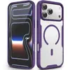 Venta al por mayor de fábrica adecuada para funda de teléfono Apple 17 Pro Max, funda transparente magnética simple anti-caídas para iPhone 16/15