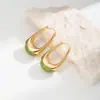 Pendientes de resina de lujo Nala para mujer, pendientes geométricos dorados, diseño de nicho, sensación de alta gama, cierres de oreja versátiles