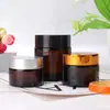 Crema Marrón Evitación Botellas de Crema Embotelladas Botellas de Prueba Cosméticas Suministro de Botellas Vacías Botellas Selladas para Crema de Ojos