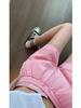 Shorts Casuais Pretos Femininos Verão 2024 Novo Cintura Alta Design Solto Senso de Estilo Calças de Perna Larga Pequenos Homens Cordão Hot Pants