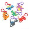 Llavero de dinosaurio europeo y americano transfronterizo, pequeño regalo para fiesta, manualidades de PVC, colgante para coche, joyería, juguete de dinosaurio