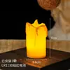 Luz Eletrônica de Vela LED Brilhante em Forma de Gota Novo Modelo Transfronteiriço Casamento Bar Atmosfera Decorativa Retrô Adorno de Mesa