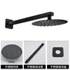 Cabezal de Ducha Oculto Transfronterizo Personalizado Varilla de Ducha de Acero Inoxidable Cabezal de Ducha Superior de Silicona Suave Autolimpiante Antiatascos Presurizado