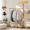 Arara de roupas de chão para quarto, perfeita para guardar roupas aos pés da cama à noite, um guarda-roupa temporário estilo aberto, modelo novo
