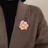 Broche Floral Exquisito Estilo Francés Hepburn, Vintage Simple y Elegante, Broche de Pin de Lujo Retro de Gama Alta