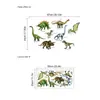 Pegatinas de Pared de Dinosaurios Transfronterizas para Habitaciones Infantiles, Dormitorios de Niños, Pegatinas de Decoración para Paredes del Hogar, PVC Autoadhesivo