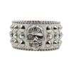 Pulsera con remaches de diamantes de imitación originales transfronterizos estadounidenses, decoración de calavera Y2K, joyería con personalidad gótica punk