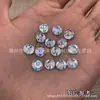 Novo Broca de Ponto Plano Redondo Acrílico Fundo Plano Cor AB Broca para Costura à Mão 8mm-10mm Acessórios para Roupas Acessórios para Broca de Unha