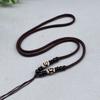 Collar Lanyard Ágata Tianzhu Largo Audaz Ágata Tianzhu Lanyard Cadena Lana Cuerda de Jade Marrón Venta al Mayoreo
