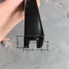 Ranura para Tarjeta de Vidrio Reposabrazos Madera Maciza Moderno Sencillo Barandilla de Escalera para el Hogar Reposabrazos Cuadrado Reposabrazos de Escalera para Balcón