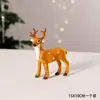 Adornos navideños de ciervo, ciervo sika artificial, alce navideño artificial, modelo de jirafa, animal de piel sintética, decoración navideña.