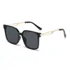 Gafas de Sol de Moda Transfronterizas, Gafas de Sol de Marco Grande de Gama Alta Anti-UV, Gafas de Sol Estilo Callejero de Lujo Ligero para Mujer, Gafas de Sol para Conducir Tipo Piloto