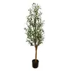 Simulación de Explosiones de Amazon Olivo en Maceta Hogar Sala de Estar Piso Planta Verde Grande Decorativa Árbol Falso