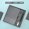 Conjunto de Caixa de Presente com Caderno A5 Transfronteiriço com Logotipo Personalizado, Caderno de Negócios em Sarja, Caixa de Presente com Caneca Térmica para Escolas e Empresas