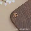 Acessórios Pequenos de Flor em Liga Esmaltada Retenção de Cor Pingente DIY Estilo Antigo Grampo de Cabelo Acessórios Ornamentais Fabricante Direto Atacado
