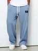 Pantalones deportivos casuales de pierna ancha para hombre, de estilo europeo y americano, de Amazon, para primavera y otoño, modernos, de corte recto holgado, con efecto de caída