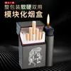 Encendedor Creativo de Caja de Cigarrillos de Celebridad de Internet Integrado para 20 Cigarrillos Personalizado Portátil Anti-Presión y a Prueba de Humedad Encendedor de Cigarrillos con Encendedor Incorporado