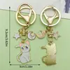 Llavero Creativo de Sailor Moon Gato Luna Llavero de Coche Dibujo Animado Lindo Colgante para Mochila de Pareja