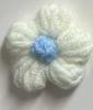 Flores de Lã Feitas à Mão DIY Flores Tricotadas à Mão Flores de Crochê à Mão Lã de Algodão Leite Flores Puff Acessórios de Vestuário
