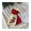 Bufanda de Navidad Tejida Elegante para Niños, Nuevo Estilo de Invierno, Cálida y Versátil, Bufanda con Combinación de Colores Súper Linda para Niños y Niñas