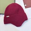 Comercio Exterior Transfronterizo Sombrero Europeo y Americano para Hombre Otoño e Invierno Sombrero de Lana Protección para los Oídos Sombrero de Punto Negro Sombrero Baotou Versátil Sombrero para el Frío