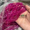 Cuentas puntiagudas de 4 mm cuentas de vidrio de cristal cuentas de agujero recto cristal DIY pulsera collar aretes accesorios para el cabello accesorios