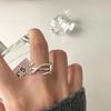 Anillo K-Style de Normcore Coreano de Plata Esterlina 925 para Mujer Diseño Nicho Ins Popular Anillo de Línea Personalizado