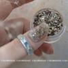 Material para Nail Art Estilo Retro Nanyang Jóias para Nail Art Peças de Pedra de Outono Lantejoulas Mistas Glitter em Pó Decoração Sudeste Asiático Reino Secreto