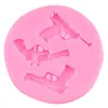 Pistola Mecánica Pistola Bala Arma Molde de Silicona de Fondant Decoración de Chocolate Casera Horneado de Pasteles