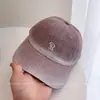 Gorra de Béisbol de Mezclilla Lavada Vintage para Hombres y Mujeres, Gorra Bordada con Letra para Parejas, Versátil, Sombrero de Sol para Adelgazar el Rostro, Moderna