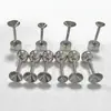 Accesorios para uñas de hueso de oído de acero de titanio, copa de taza para taladro adhesivo, taza para oído, poste de circón adhesivo, joyería para piercing de acero inoxidable