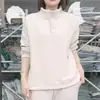 Nova coleção outono e inverno: uma blusa de fleece grossa, dupla-face, à prova de vento, de manga longa, que é ao mesmo tempo modeladora e quente, apresentando gola alta e design de pullover