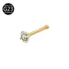 Ventas Directas de Fábrica Titanio F136 Aleación G23 Barra Recta Barra Curva Joyería para Piercing Incrustada con Circonita Tachuela para Nariz Tachuela para Oreja