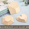 Rodajas de madera redondas hechas a mano para manualidades, rodajas de madera cuadradas, tableros de madera pintados a mano creativos, capas de madera de álamo con pirograbado, tableros de madera redondos, tableros de madera finos