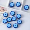 Flor de Acrílico Trébol de Cuatro Hojas Cuentas de Agujero Grande Material de Cuentas Sueltas Hechas a Mano para DIY Accesorios Colgante para Cadena de Teléfono Móvil
