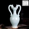 Jingdezhen Cerámica Antigua Horno Oficial Adornos de Jarrón Sala de Estar Arreglo Floral Jarrón de Piso Decoraciones para la Entrada del Hogar de Estilo Chino