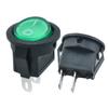 Interruptor con Forma de Barco bajo el Círculo Superior Kcd11 Interruptor Redondo Pequeño de Dos Pines Dos Velocidades 16.5mm Pie de Cobre Interruptor Basculante Tuvce