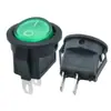 Interruptor Pequeño Estándar Americano Kcd11 Certificado ETL/UL Verde Redondo Superior y Inferior 3 Pines Interruptor de Barco Certificado IEC
