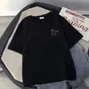 Camiseta de Manga Corta Estampada de Algodón de Fibra Larga Premium para Hombre, Nuevo Estilo Verano 2025, Camiseta Juvenil de Cuello Redondo de Moda