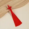 [Factura Especial Gratuita] Borla de nudo chino de nube auspiciosa de 10 cm, borla pequeña tejida a mano de estilo chino tradicional, venta al por mayor desde el fabricante