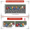Decoraciones navideñas transfronterizas: Ramas de árbol de Navidad, adornos coloridos, pegatinas de copo de nieve para ventana, decoraciones para ventanas y puertas de cristal, y pegatinas electrostáticas para vidrio para uso doméstico