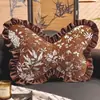 Cojín Decorativo Mariposa Estilo Ins para Sofá de Sala de Estar, Nuevo Cojín de Tatami de Lujo de Gama Alta, Cojín Lumbar, Transfronterizo