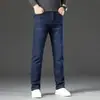 Jeans para Hombre con Forro de Vellón de Cordero Hombres Invierno Sueltos Rectos Otoño e Invierno Engrosados Cálidos Casuales Pantalones para Hombre