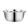 Pote de tempero de aço inoxidável engrossado borda reversa bacia doméstica ovo bacia não magnético redondo balde de sabor multiuso bacia utensílios de cozinha